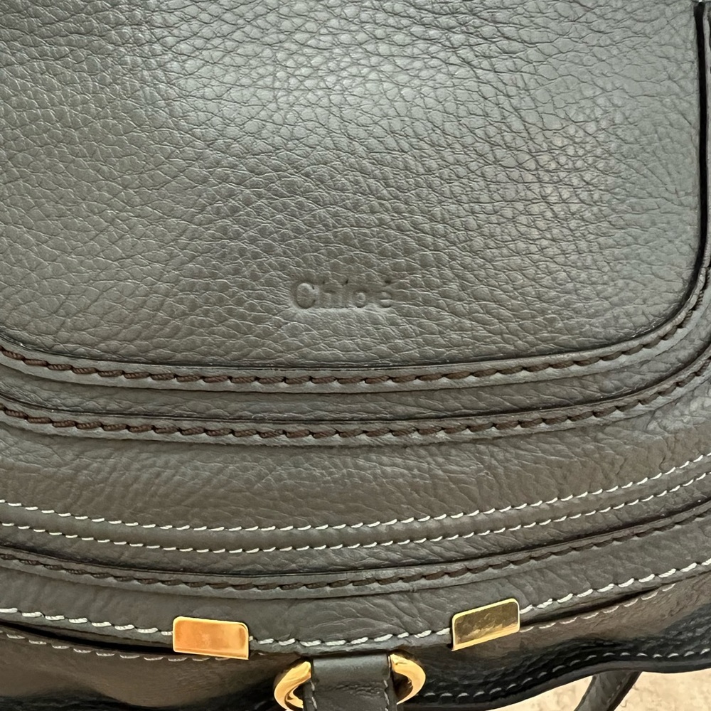 Chloe “Marcie” satchel bag in grey. Beautiful bag, excellent used condition! - Picture 4 of 15
